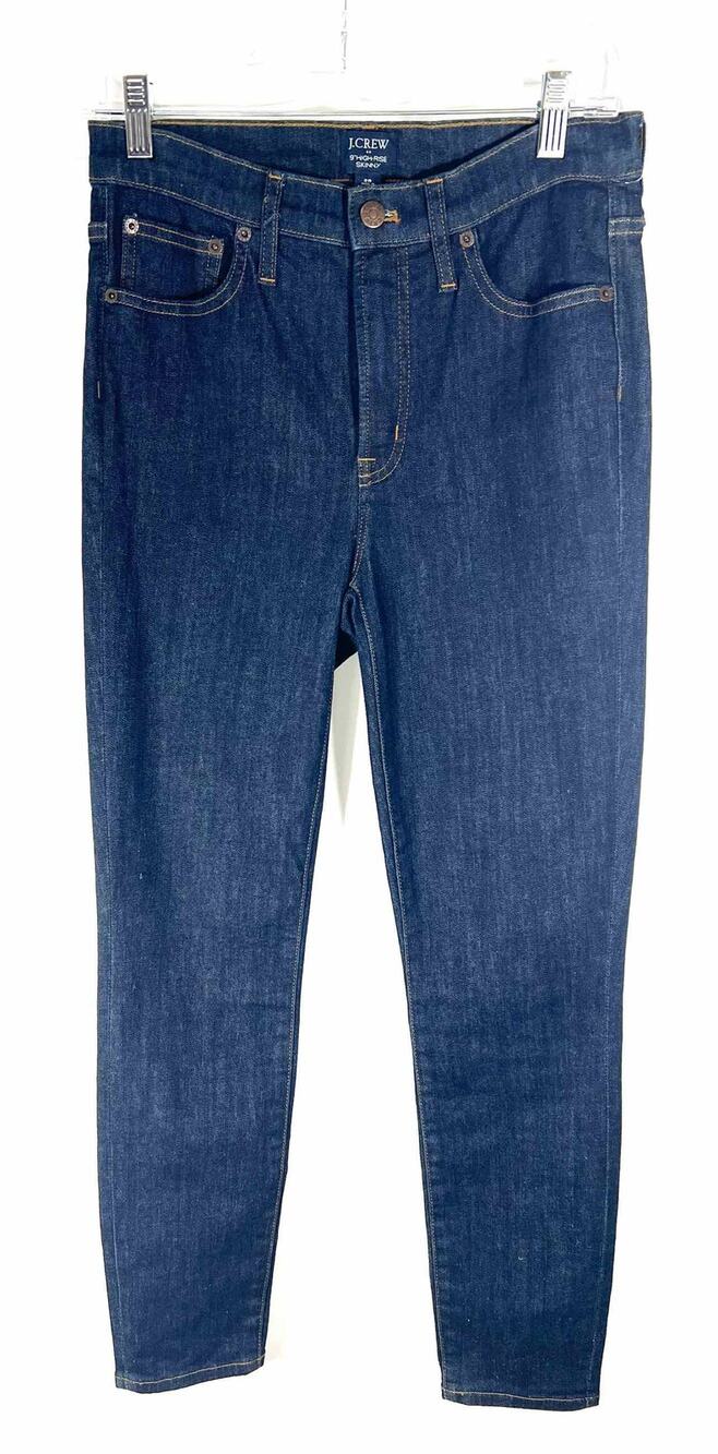 J.CREW Size 28=5/6 Dk Denim Skinny Premium Denim Jeans